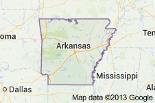 Arkansas Freight Shipping Map
