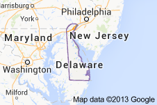 Delaware Freight Shipping Map