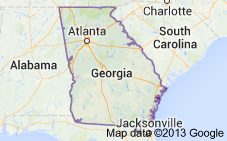 Georgia Freight Shipping Map