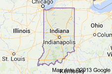 Indiana Freight Shipping Map