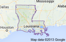 Louisiana Freight Shipping Map