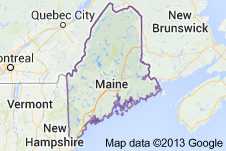 Maine Freight Shipping Map