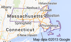 Massachusetts Freight Shipping Map