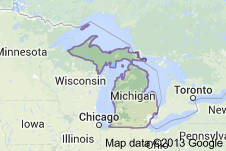 Michigan Freight Shipping Map