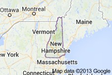 New Hampshire Freight Shipping Map
