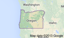 Oregon Freight Shipping Map