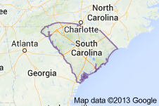 South Carolina Freight Shipping Map