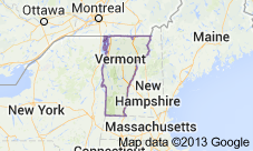 Vermont Freight Shipping Map