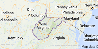 West Virginia Freight Shipping Map